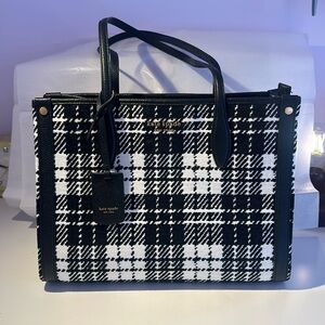 Kate Spade Market Posh Plaid Jacquard Medium Tote